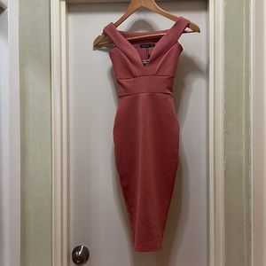 Midi dress from boohoo size 0 never worn
